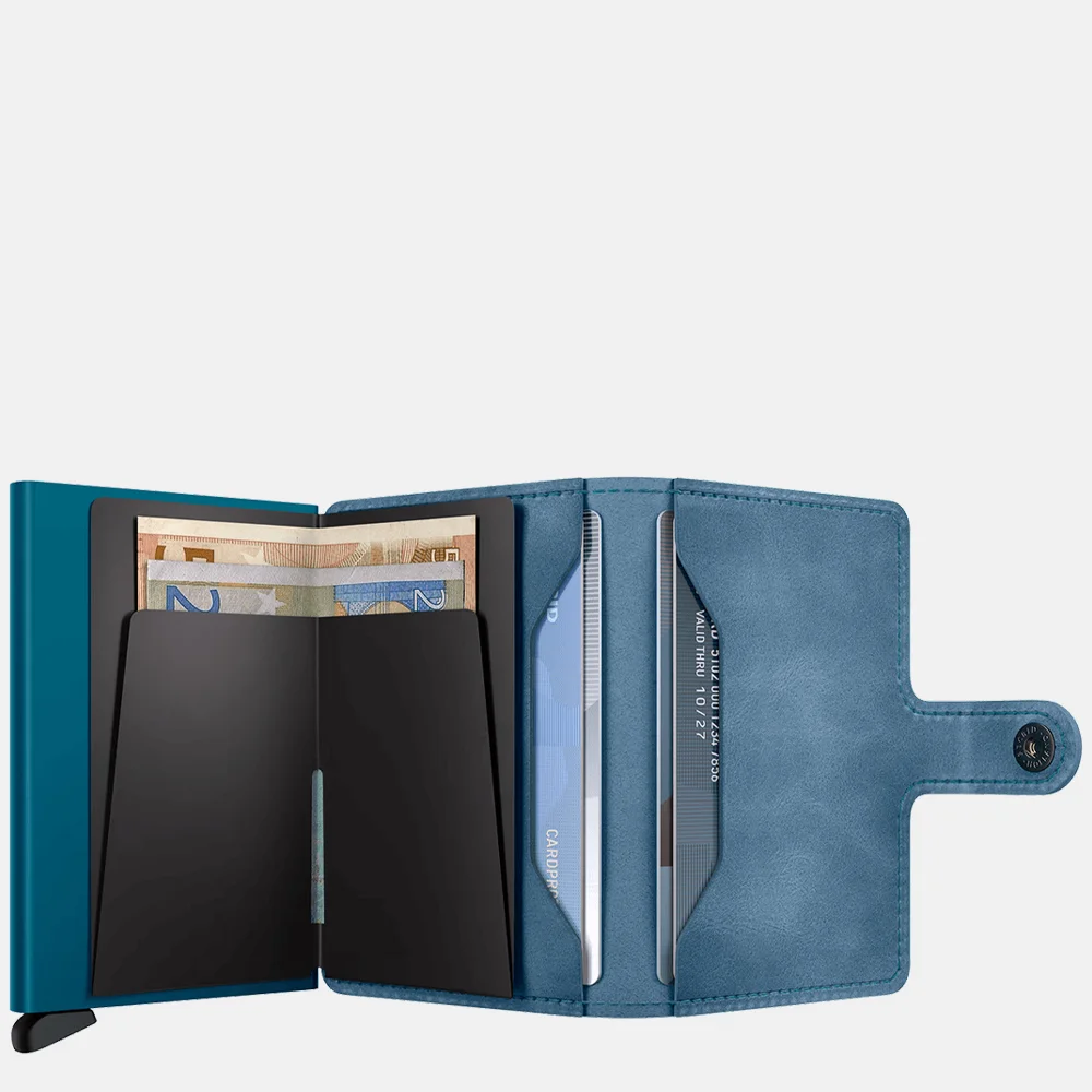 Secrid Miniwallet pasjeshouder vintage teal | 023145-Blauw